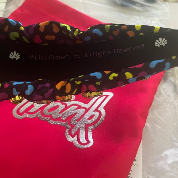 Lele Sadoughi x lisa frank bright rainbow leopard knot crystal headband new - Picture 16 of 17